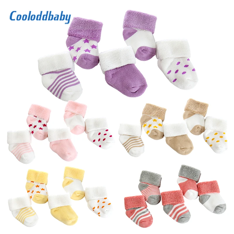 5 Pairs/lot Baby Socks Warm Cute Newborn Girl Cartoon Comfort Cotton Thicken Winter Boy Clothes | Детская одежда и обувь