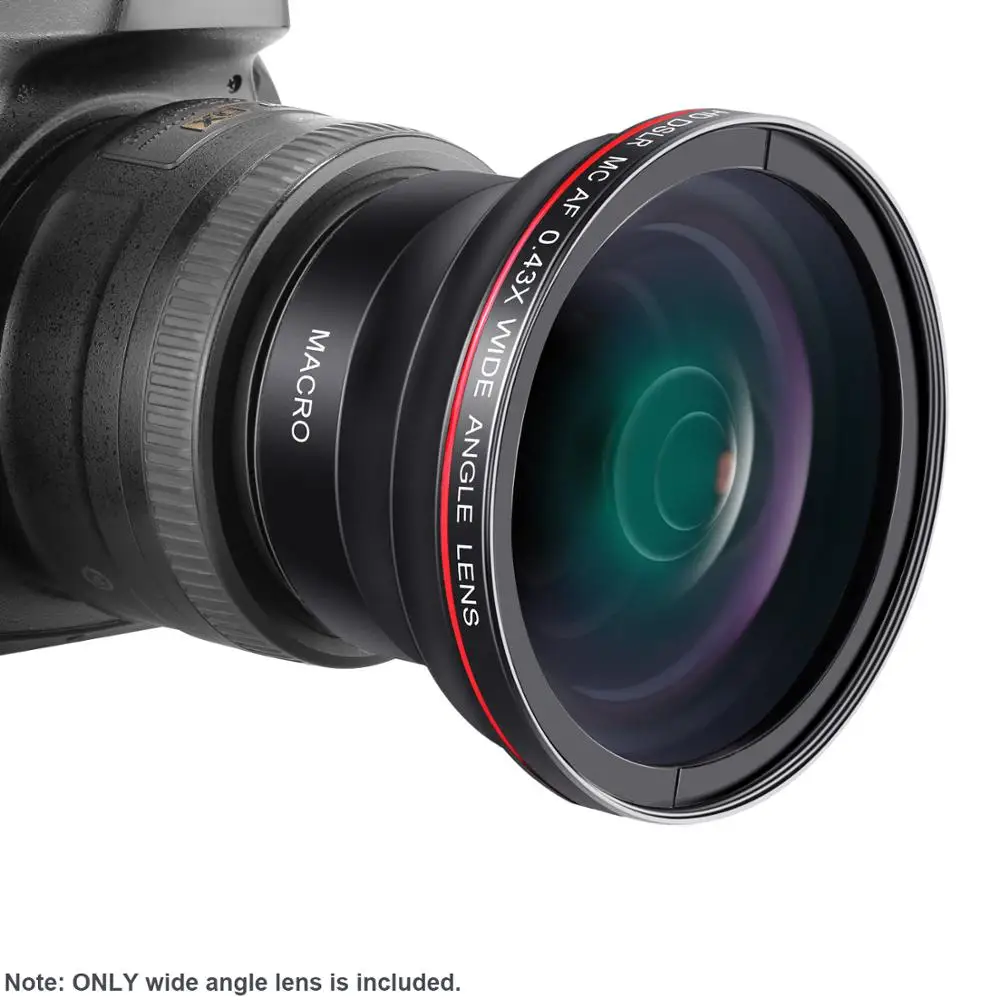 Neewer52MM 0.43X HD широкоугольный объектив с макрообъективом крупным планом без