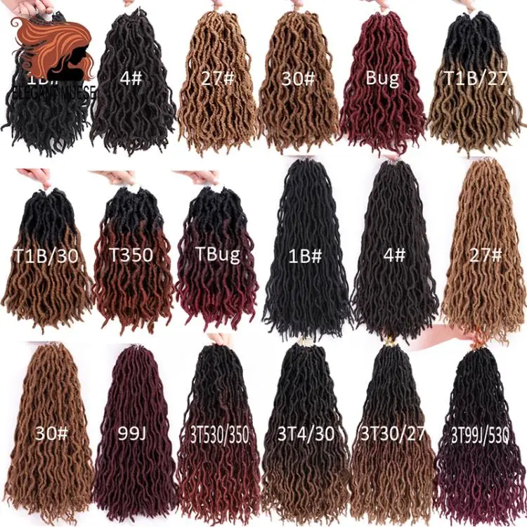 12/18 дюймов crochte косы короткие Faux locs Curly мягких волос синтетические волосы для оплетки удлинитель накладки из натуральных волос для любого Для женщин