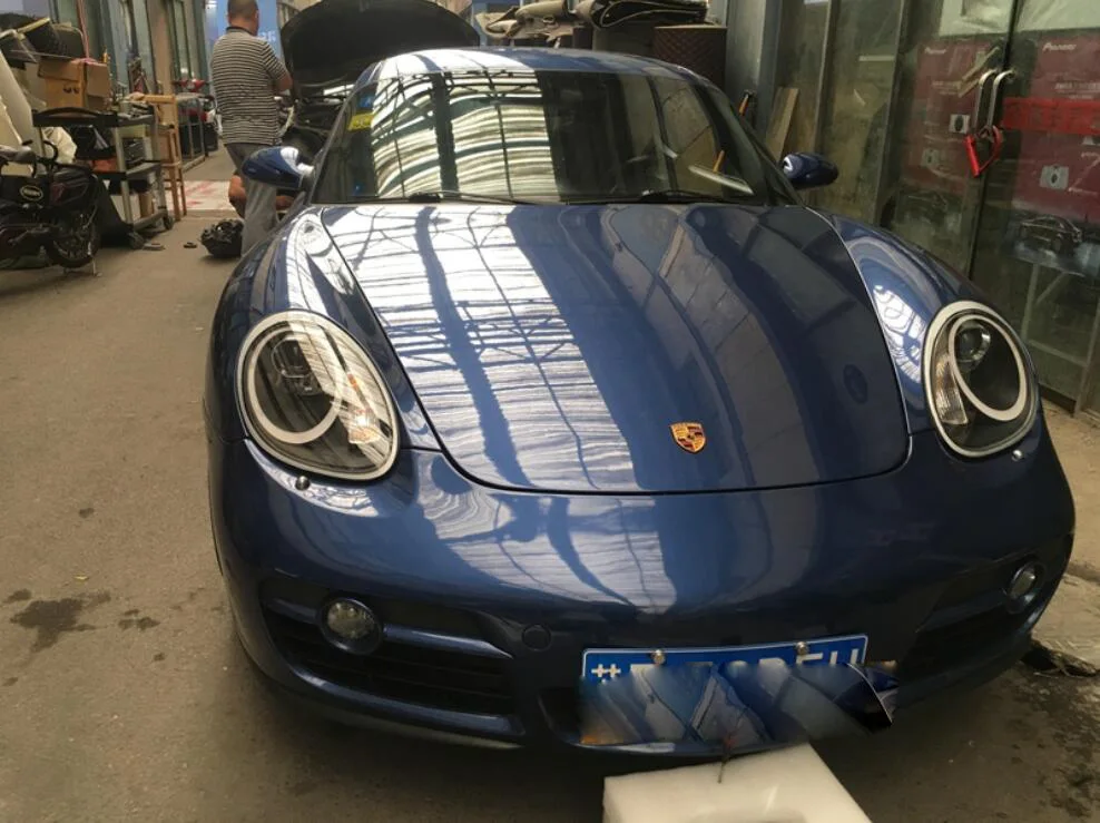 2004~ 2008 автомобиля bupmer головного света для Porsche Cayman фар 987 Boxster автомобильные аксессуары светодиодный HID ксенон, противотуманная для доллар Каймановых налобный фонарь