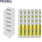 24 шт. PKCELL AA 2600 мАч 1,2 в 2A Ni-MH aa аккумуляторные батареи AA Bateria Baterias реальная емкость + 6 шт. чехол для аккумулятора