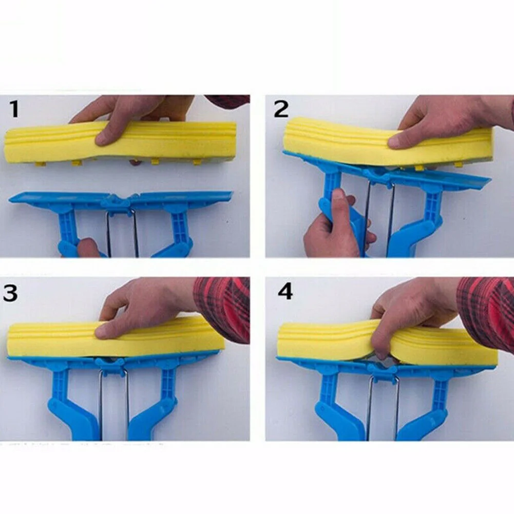 

Strong Water Absorption Soft Double Roller Cleaning Foam Sponge Telescopic Mop Head Supplies