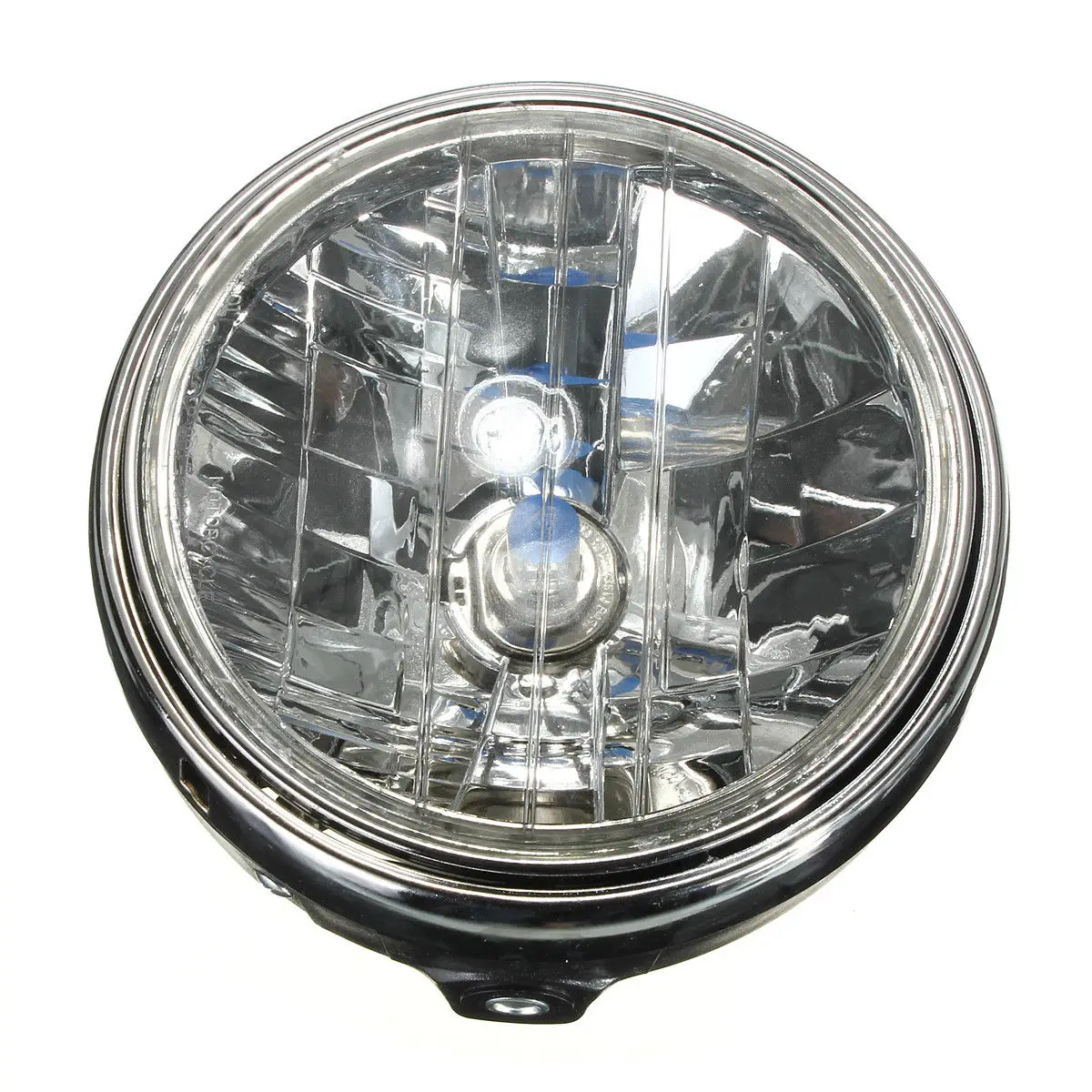 

12V Head 35W Lamp Universal Turn Round Halo Halogen LED 17.5cm Motorcycle