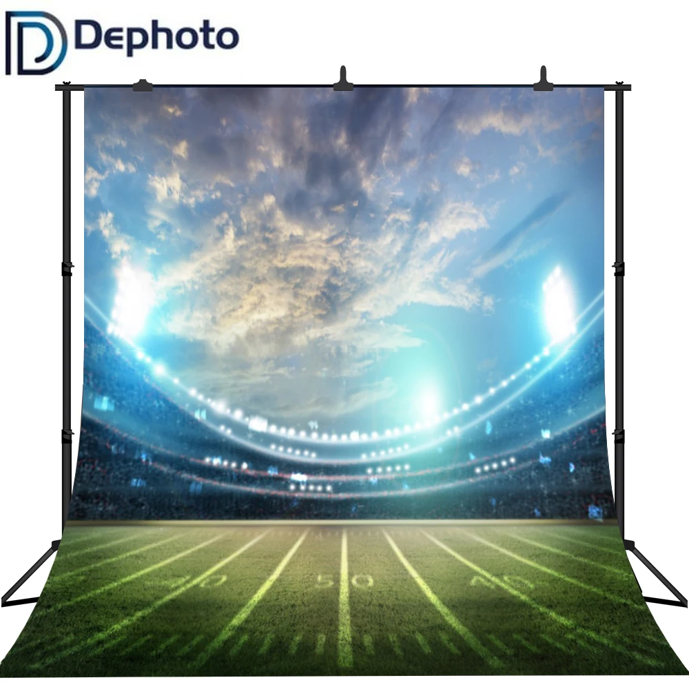 Dephoto Фэнтези Футбол поле сцена дети фотографии фоны Индивидуальные реквизит для