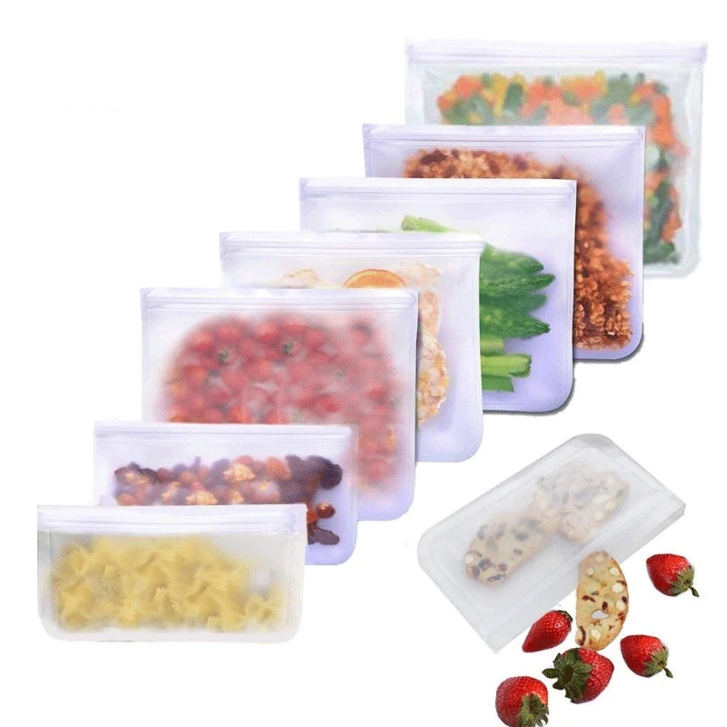 Силиконовые контейнеры для хранения пищевых продуктов S/M/L/XL герметичные