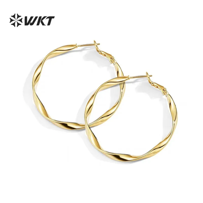

WT-SSE001 European and American big ring earrings femininity personality hipster ring twisted fashion exaggerated earrings