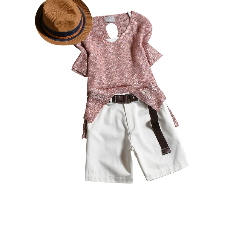 Женский спортивный костюм свитер с блестками и брюки Повседневный элегантный