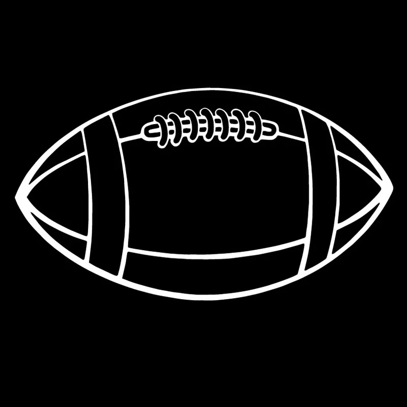 YJZT 17X9 4 см регби мяч индивидуальный Декор автомобиля Наклейка аксессуары C25-0393