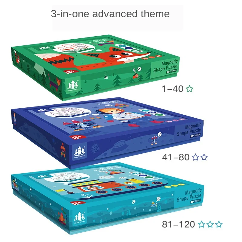 Детская деревянная головоломка интеллектуальная необычная многофункциональная