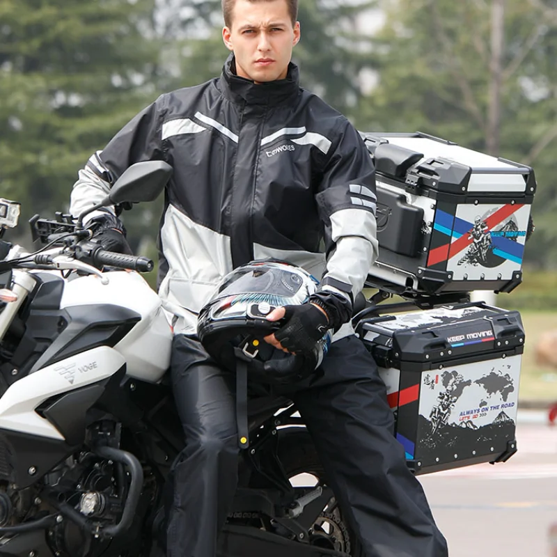Водонепроницаемый модный дождевик для мужчин мотоциклетный велосипедный костюм