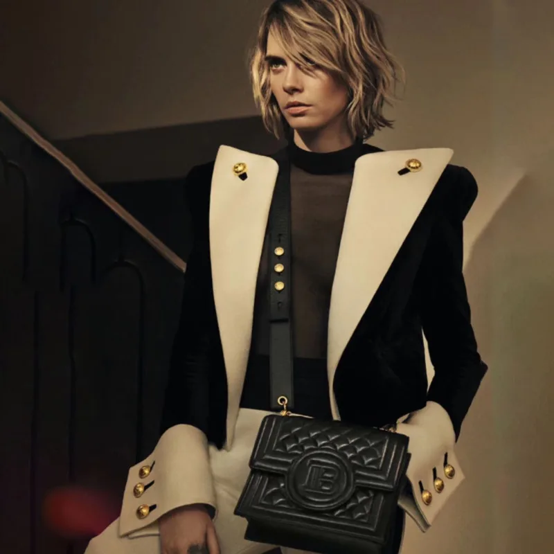 DEAT 2020 осень и зима новые продукты модная с отворотом Золотая Пряжка декоративная