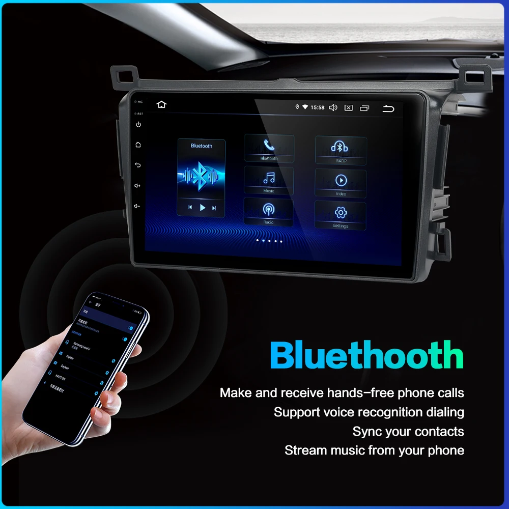 Dasaita 9 &quotIPS Android 10 авто радио для RAV4 2014 2015 2016 2017 Carplay в тире автомобиля стерео GPS WiFi DSP