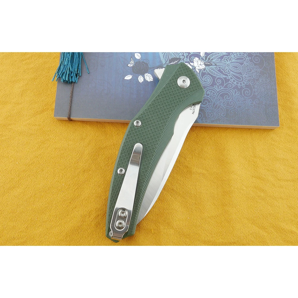 

folding knife 12cr27 Blade G10 Handle Ball bearing Outdoor Edc Tools Pocket Sharp knives Camping Hunting Survival