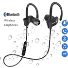 Беспроводные наушники Bluetooth, наушники с ушным крючком, Hi-Fi стерео спортивные музыкальные наушники, игровая гарнитура для громкой связи для iphone, Huawei, Xiaomi