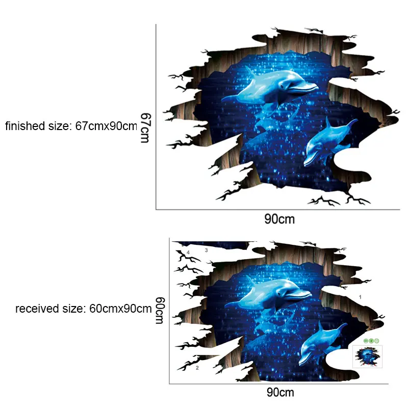 Новые большие 3d наклейки на стену с космическим космосом украшение для дома в