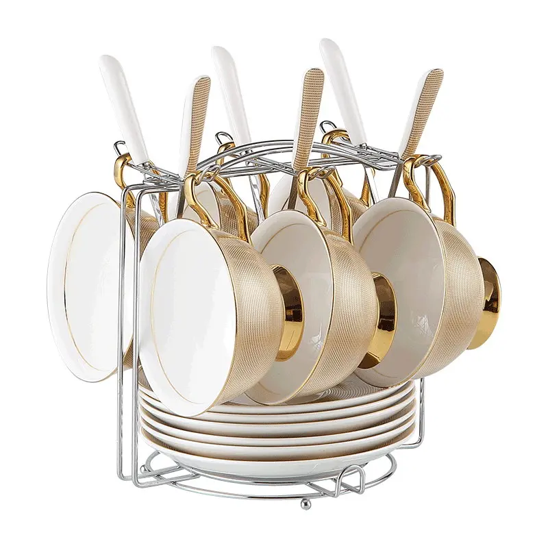 Керамический костяной чайный сервиз фарфоровый в британском стиле керамическая