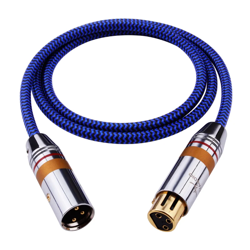 

Y-050 G2 HIFI 6N single crystal copper conductor 24K Gold Plated XLR plug Audio cable