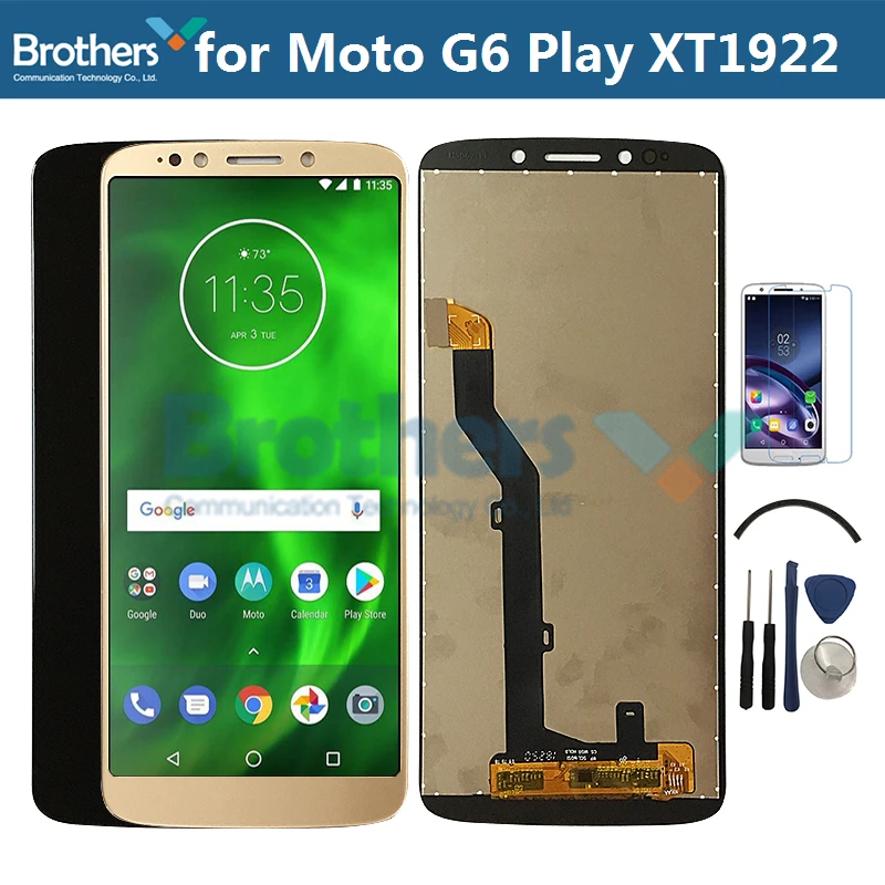 Для Motorola Moto G6 Play lcd экран ЖК-дисплей для Moto XT1922 сенсорный экран установка преобразователя экрана Замена верхней части
