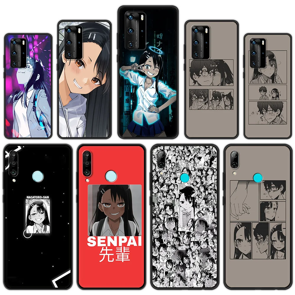 

Nagatoro San аниме чехлы для Huawei P30 Pro P Smart Z P40 Lite E Y6 Y7 2019 чехол для телефона мягкий для Huawei P30 Lite чехол из ТПУ