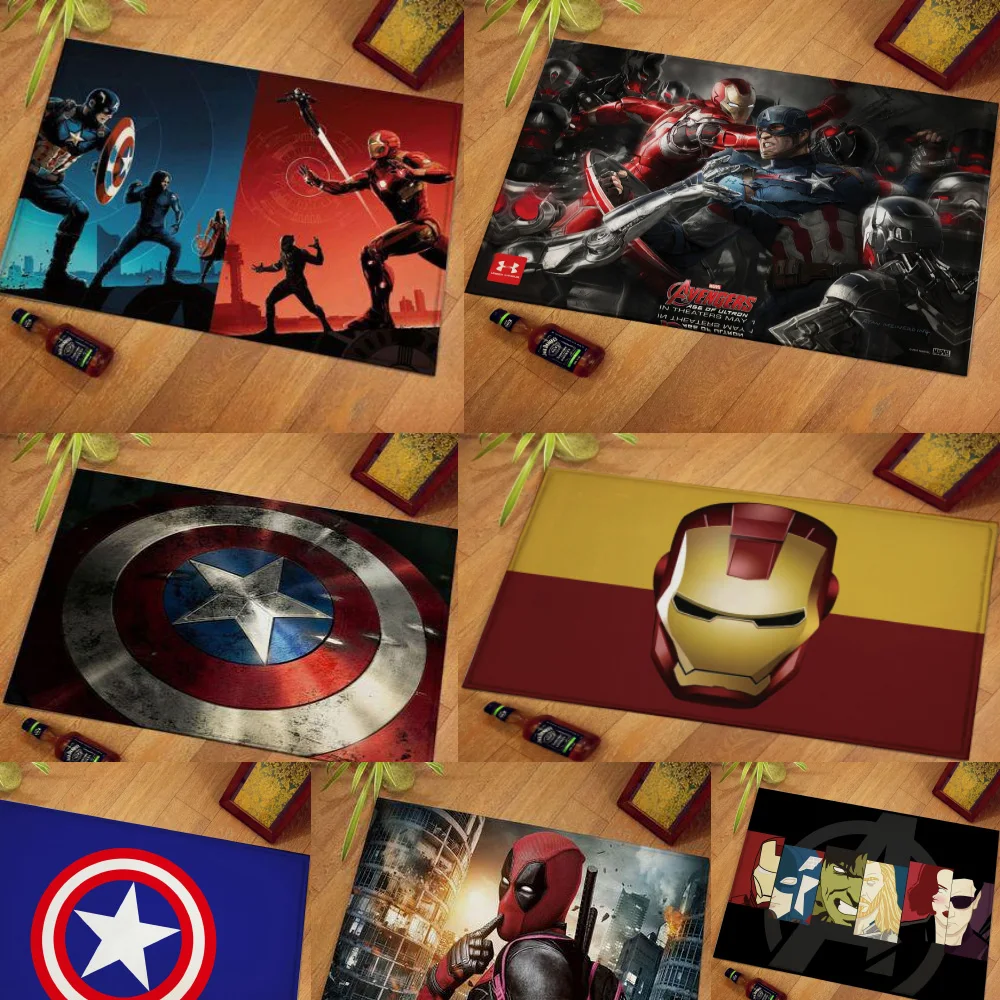 Игрушки Marvel Мстители Железный человек Человек-паук Халк Дэдпул плюшевый коврик Капитан Америка Бэтмен хлопок Рождественский подарок Дети