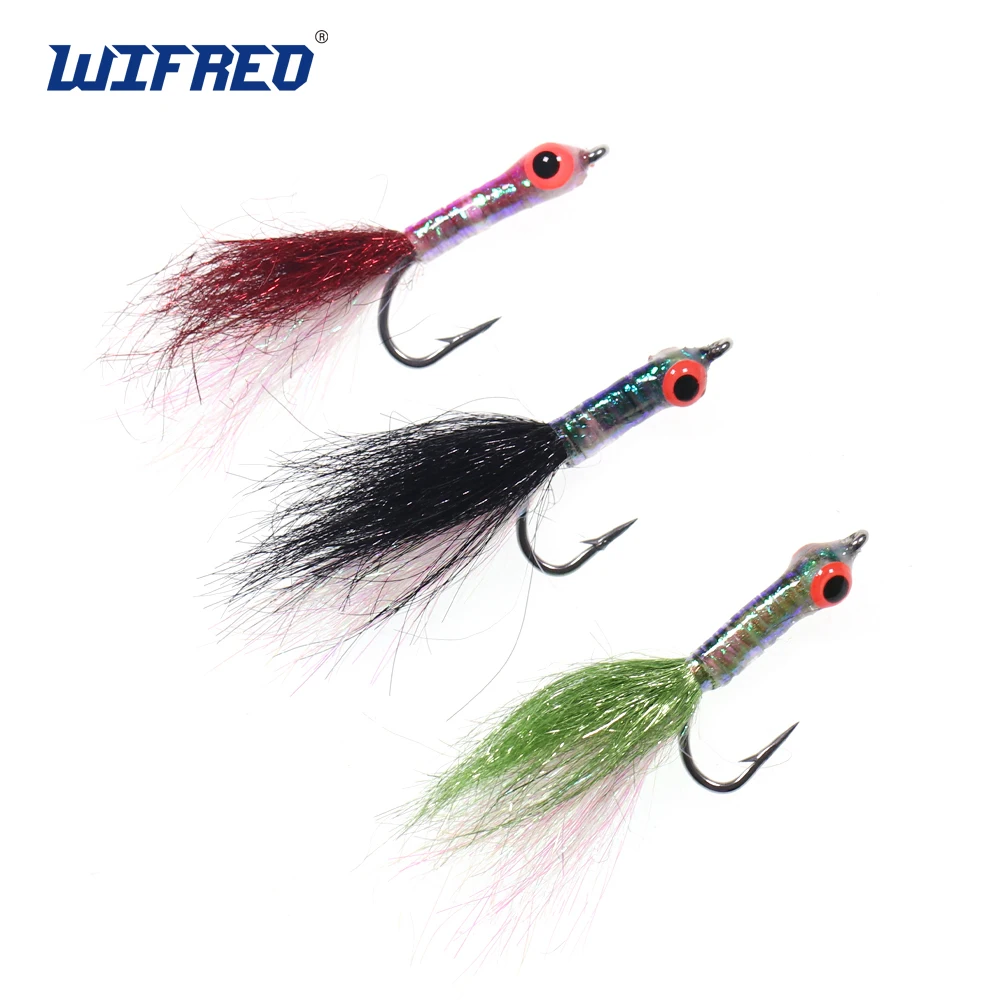 

Wifreo 8 шт. #4 эпоксидная приманка в форме гольяна, Рыболовные Мухи, приманка для лосося, окуня, щуки со стальной головкой, приманка для ловли фор...