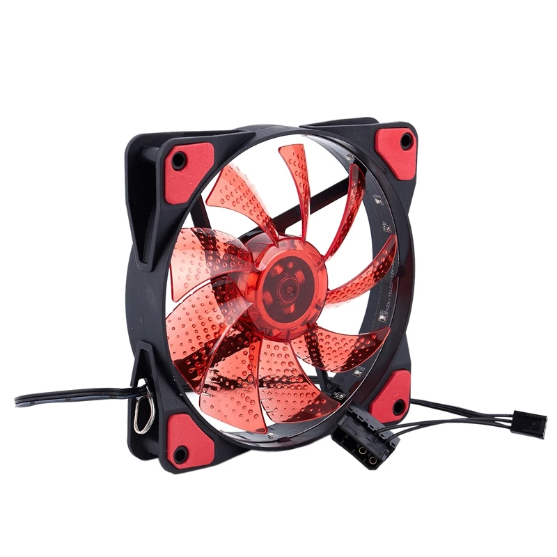 Светодиодный вентилятор для корпуса компьютера 15 ламп чехол радиатора