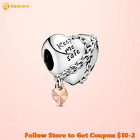 2020 new 925 sterling silver beads chained heart charms fit original pandora bracelets women diy jewelry
