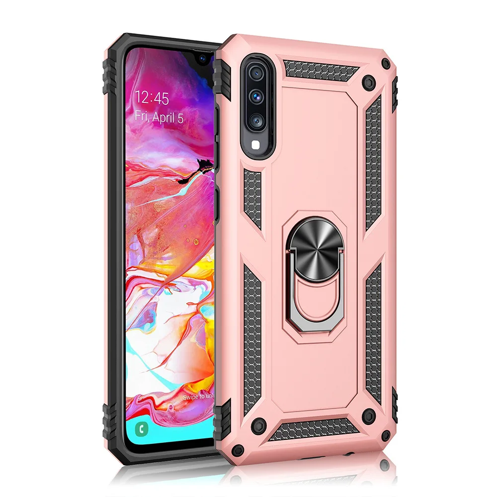 

Shockproof Case with Ring Holder for Samsung Galaxy A21S A51 A71 A50 S20 plus A10 S10 S8 Back Cover