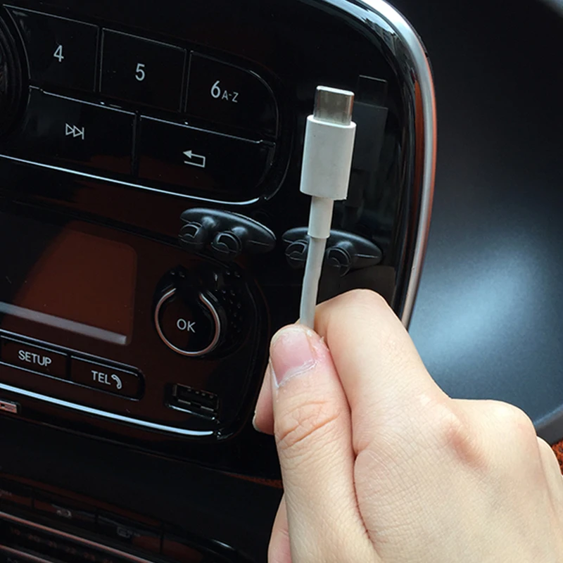 Автомобильный зажим для кабеля USB фиксированное расположение аудиокабеля Smart fortwo