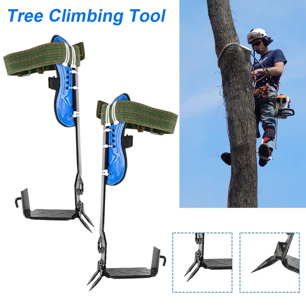 Tree climbing equipment  Spike Set Safety Belt Adjustable Lanyard Rope Rescue Belt Multiple Uses Tree Climbing Tool