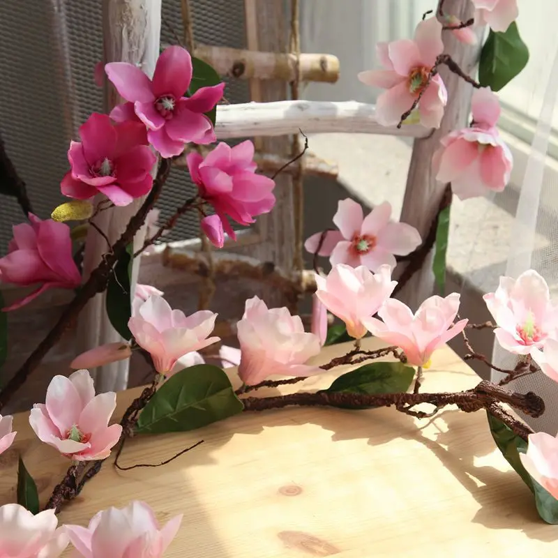 Искусственный цветок виноград магнолии 1 8 м для дома свадебный украшение