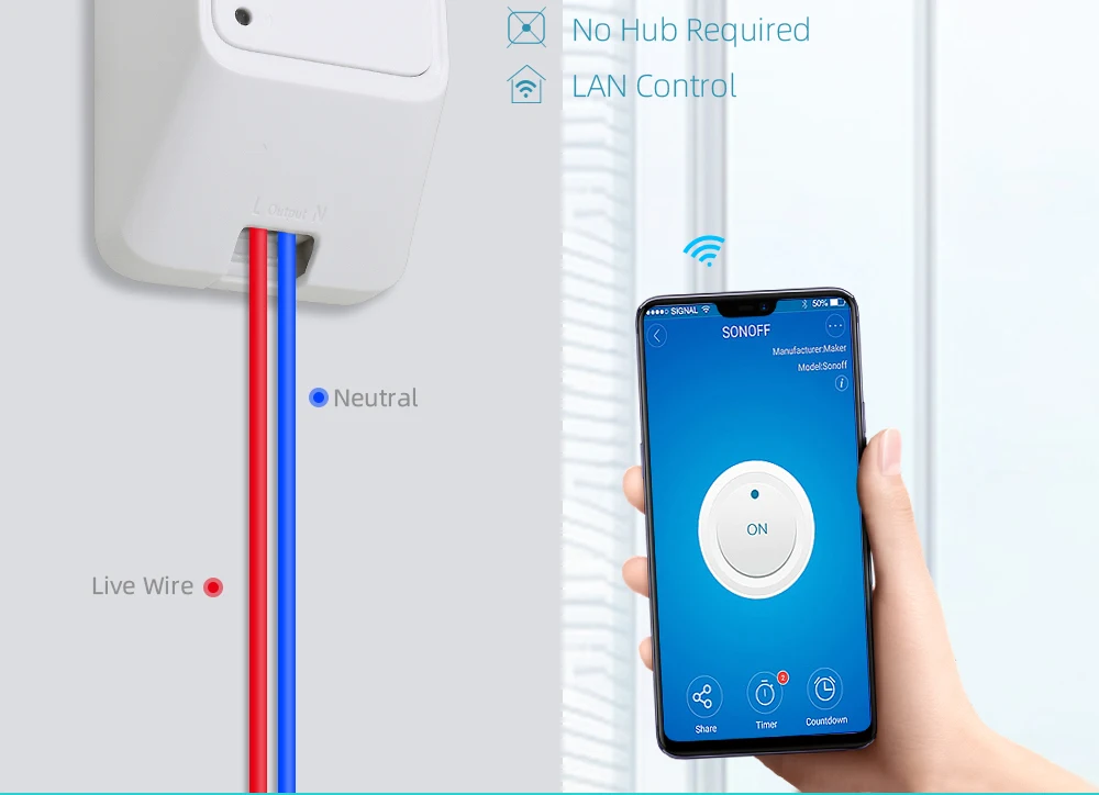 Sonoff Мини DIY Базовый Wifi переключатель 220 В/модуль/светильник таймер RF прерыватель переключатель Wifi умный дом для Alexa Ewelink Google Home