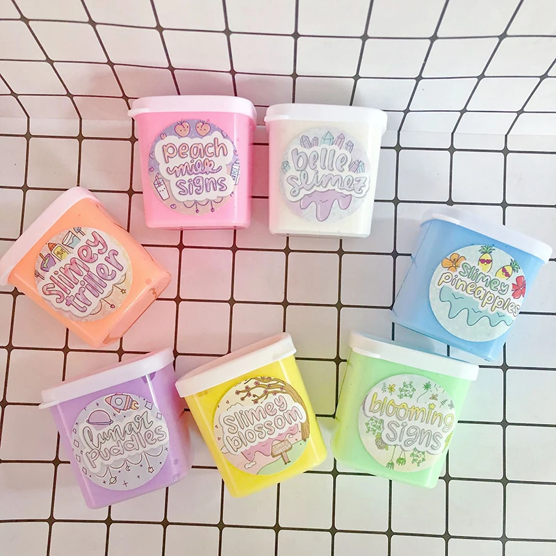 Большой слизи пушистый пенопластовый клей для амулеты масло облако Полимерная