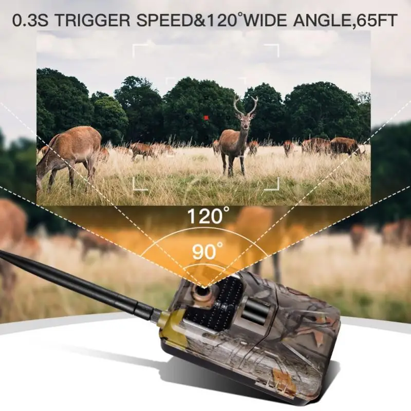 HC900M 20MP / 16MP / 12MP 1080P Wildlife Trail Camera Photo Traps Night-Vision 44pcs IR LEDs 20m PIR Distance Hunting Cameras enlarge