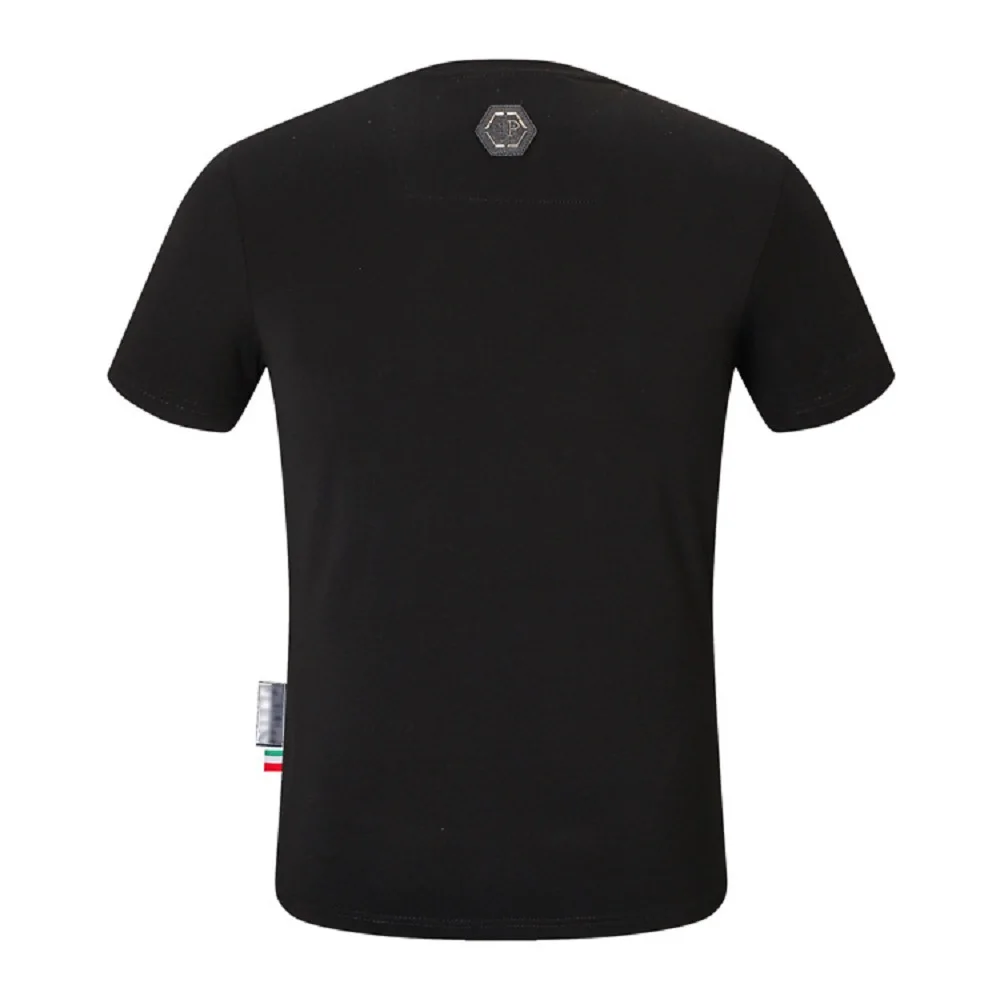 

Pein Brand Fashion T Shirt Men PP Rhinestones Camouflage Skull T-shirt Cotten Short Sleeve Tees Summer Wear Men Clothing