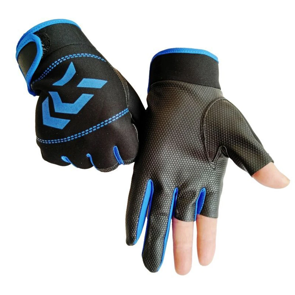 1 Pair 3 Fingerless Fishing Gloves Breathable Quick Drying Anti-slip Fishing Gloves fishing For Unisex Finger Glove 1 Pair 3 Fingerless Fishing Gloves Breathable Quick Drying Anti-slip Fishing Gloves fishing For Unisex Finger Glove