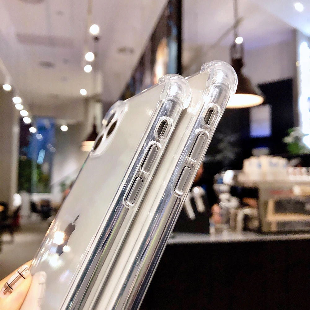 Прозрачный Силиконовый ТПУ чехол с регулируемой веревкой и шнурком для iPhone 7 8 6 6S