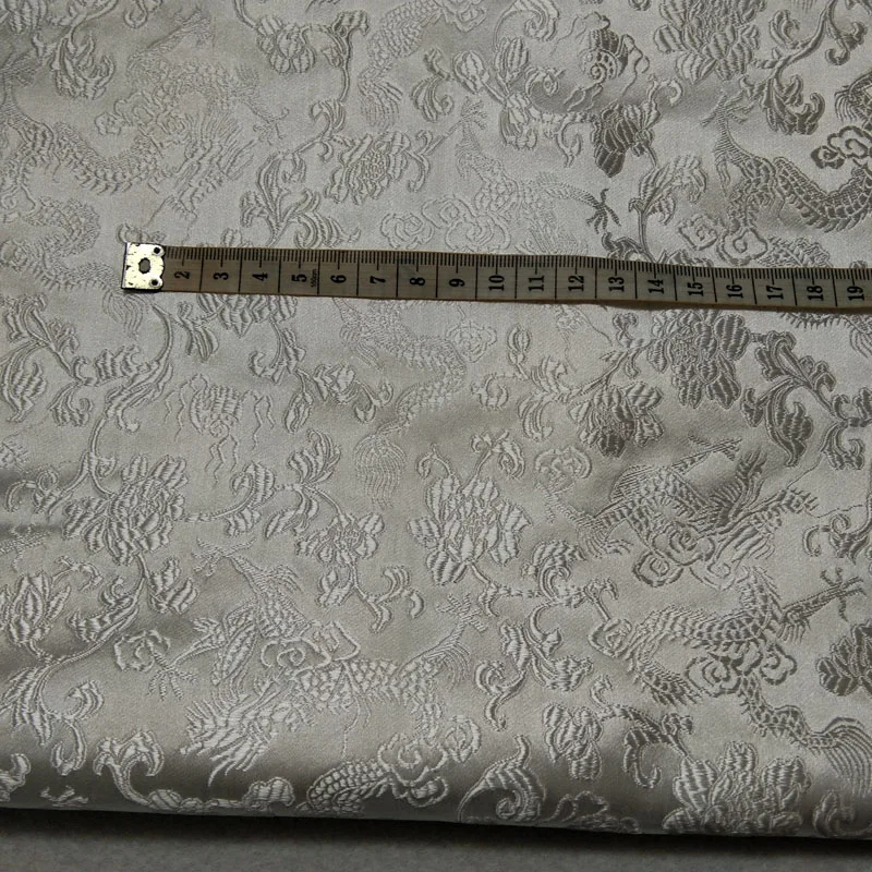 Классическая жаккардовая одежда с белым драконом 50x72 см костюм для платья