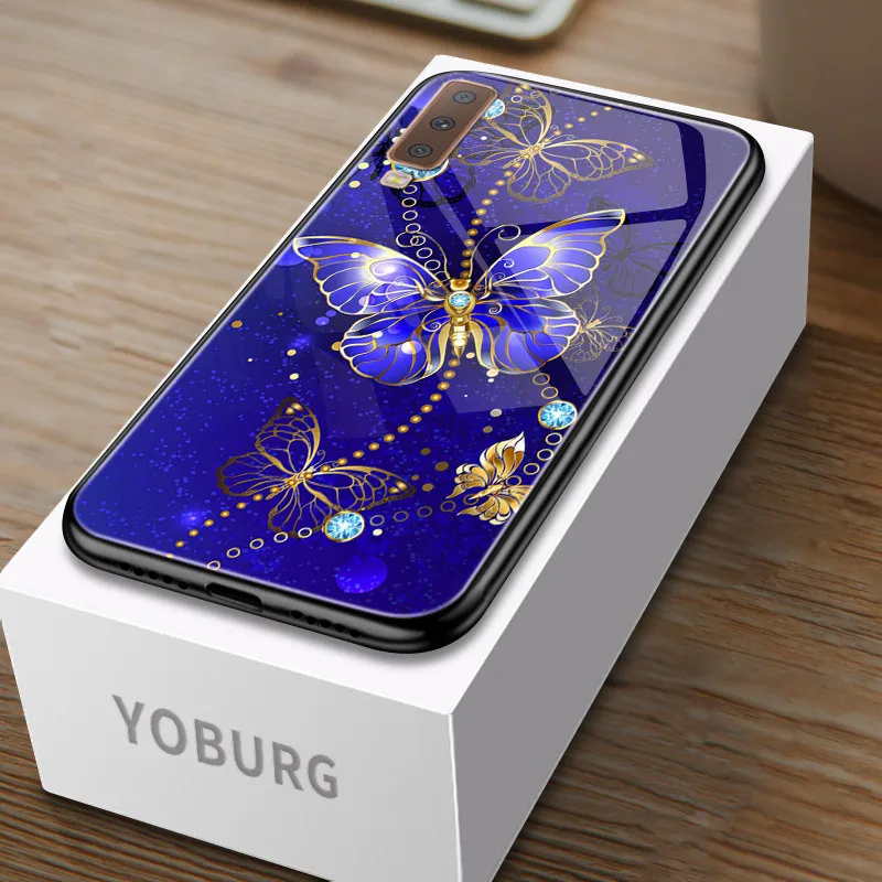 Глянцевый чехол для samsung A50 A30 A10 A40 A70 A6 плюс A7 чехол для samsung Galaxy A8 плюс A3 A5 A5 A9 Cove