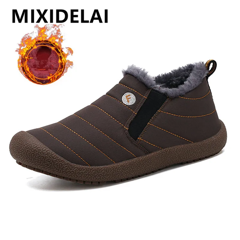 Брендовые мужские ботильоны зимние ботинки унисекс парные с плюшевой подкладкой