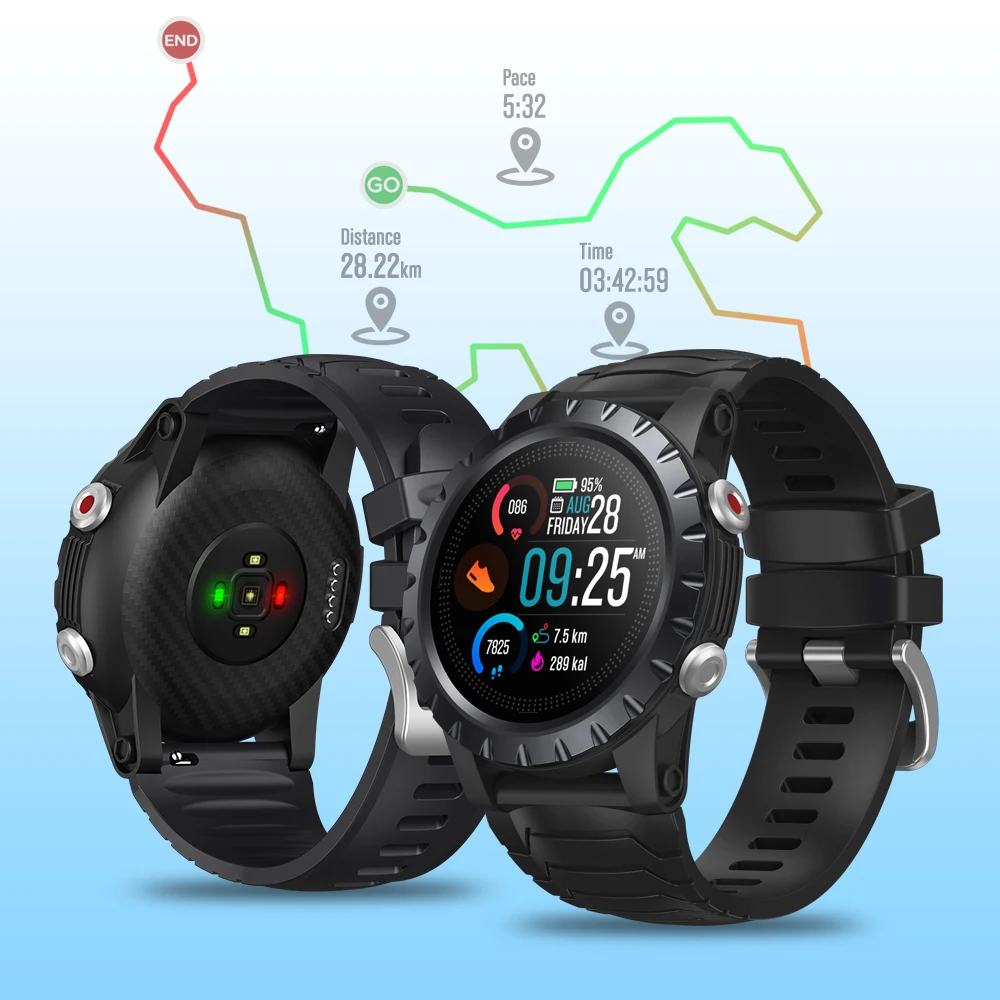 Спортивные Смарт-часы Zeblaze Stratos 1 32 дюйма GPS пульсометр SpO2 максимальная нагрузка 25