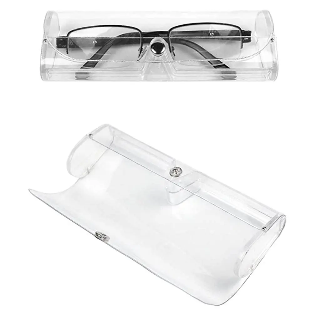 

Plastic Light Transparent Reading glasses Case Elder Glasses Boxes PVC Small Protable Convenient Find Eyeglass Case