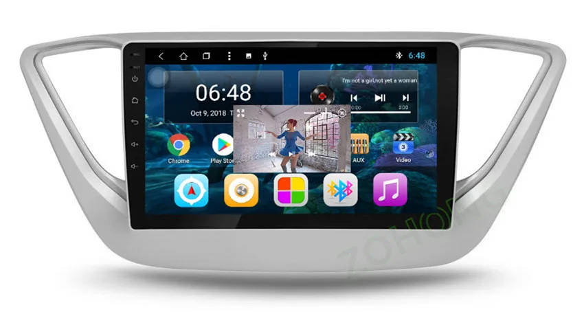 2.5D Восьмиядерный Android 9,0 Автомобильный мультимедийный dvd-плеер для hyundai Solaris Автомобильный gps навигатор Авто Радио акцент