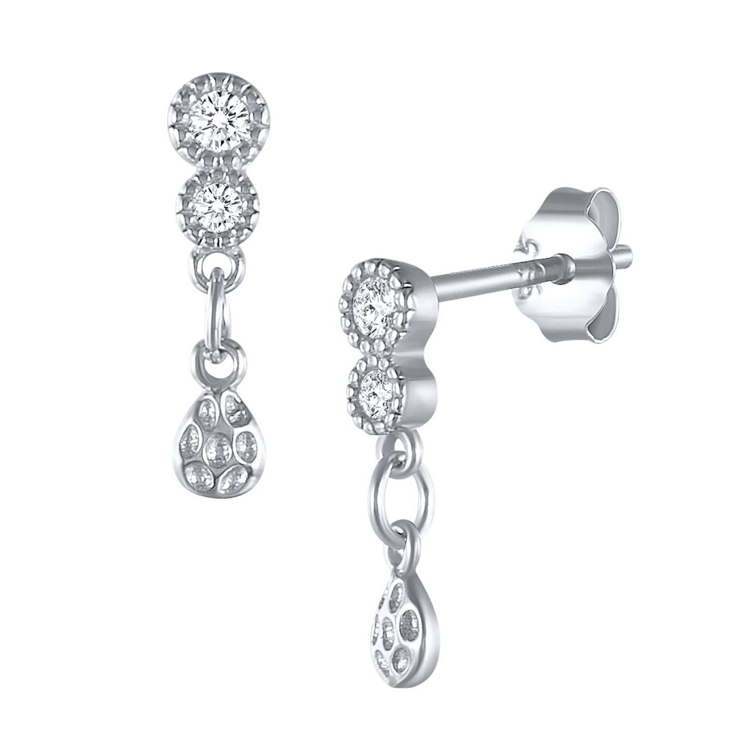 Женские серьги-гвоздики ROXI серьги из стерлингового серебра 925 пробы с золотыми