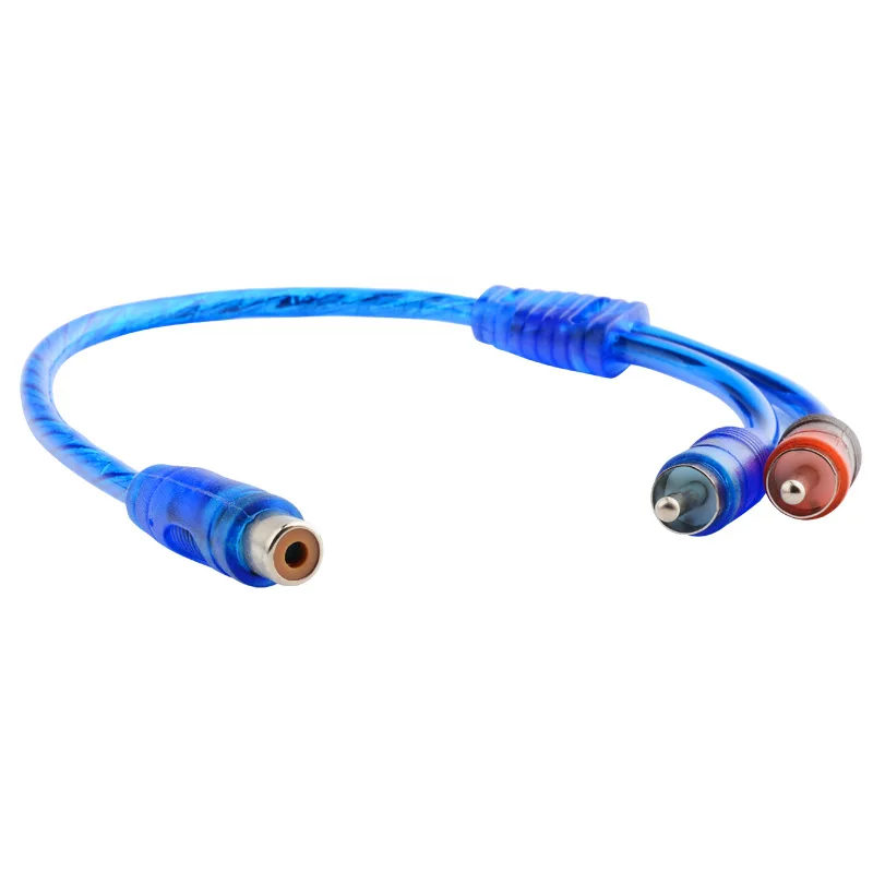 30 см 1RCA шина 2RCA штекер AV линия один два штекера двойная головка лотоса короткая