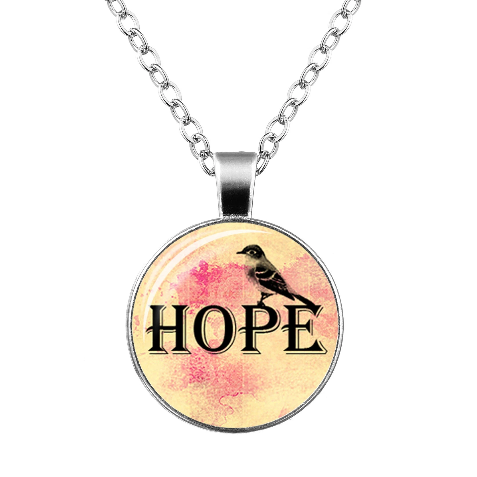 2019 новый стиль петь радостный кулон посеребренное ожерелье для женщин