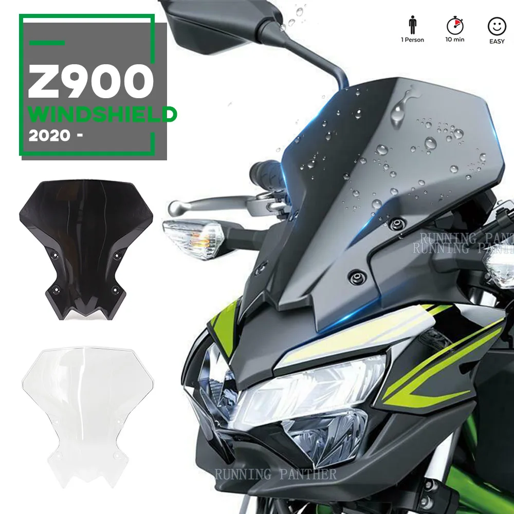 Подходит для KAWASAKI Z-900 Z 900 Z900 Z650 2020 2021 2022 мотоциклетная Спортивная шина ветрового стекла