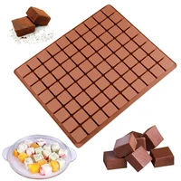 80 cavities square silicone mold for chocolate cheese cakes mousse ice decorating moulds pastry fondant bakeware tools