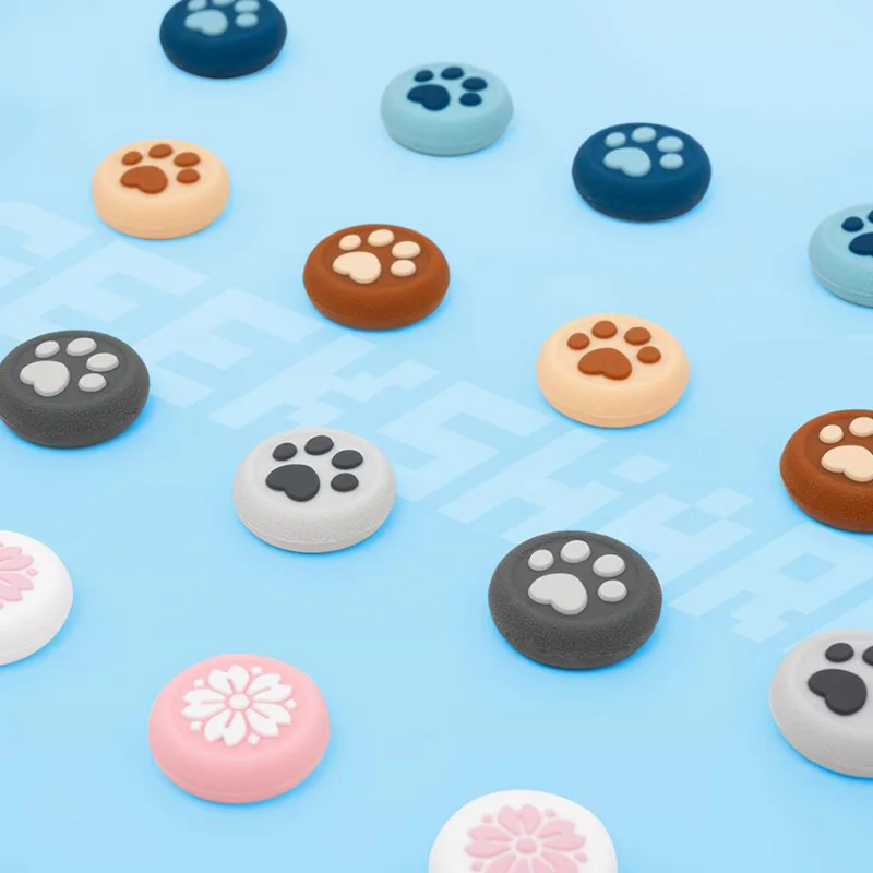 

New Cat Paw Sakura Thumb Stick Grip Cap Joystick Cover For Sony Playstation Dualshock 4/3 PS4/PS3/Xbox 360/Switch Pro Controller