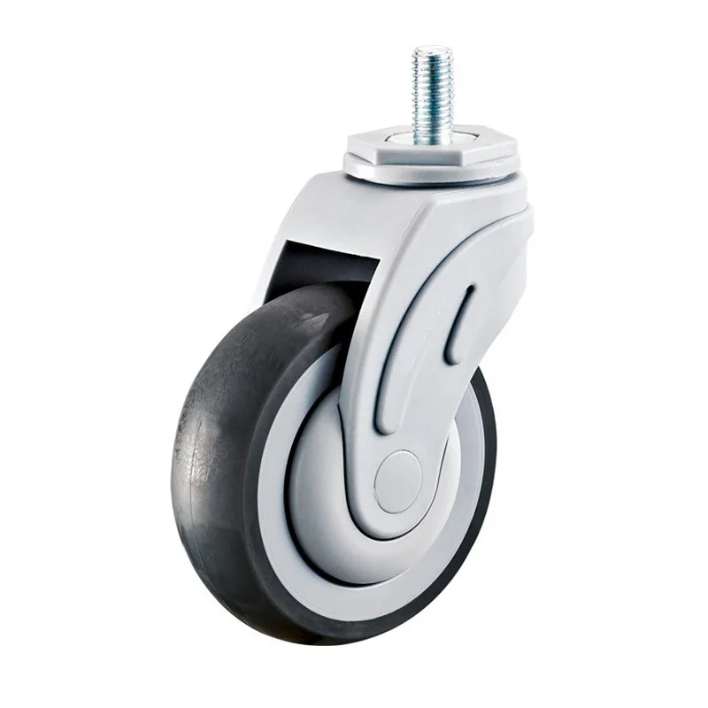 Бесшумное универсальное пластиковое колесо TPR Больничная кровать медицинская